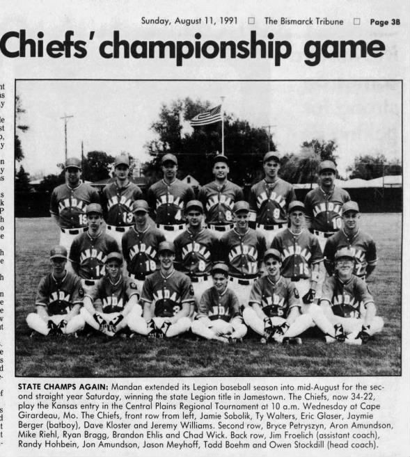 Clipping from The Bismarck Tribune